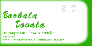borbala dovala business card